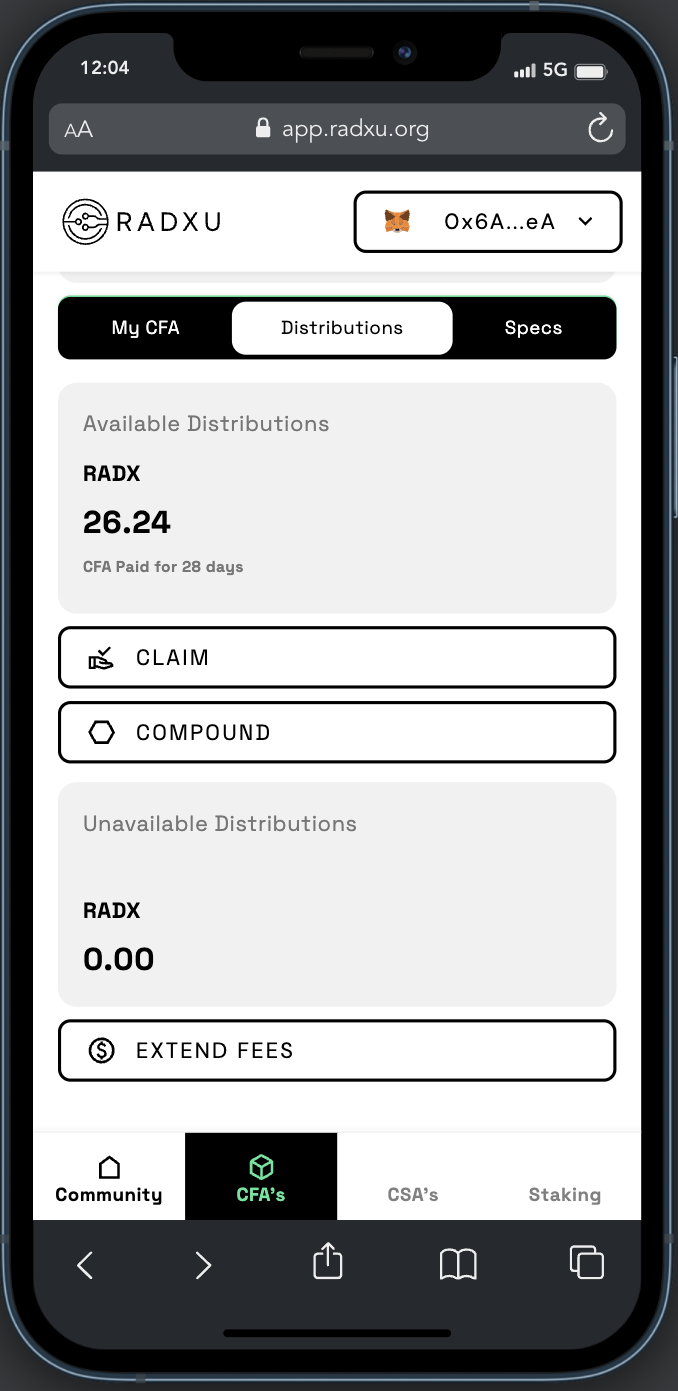 Radxu dApp Mobile 8